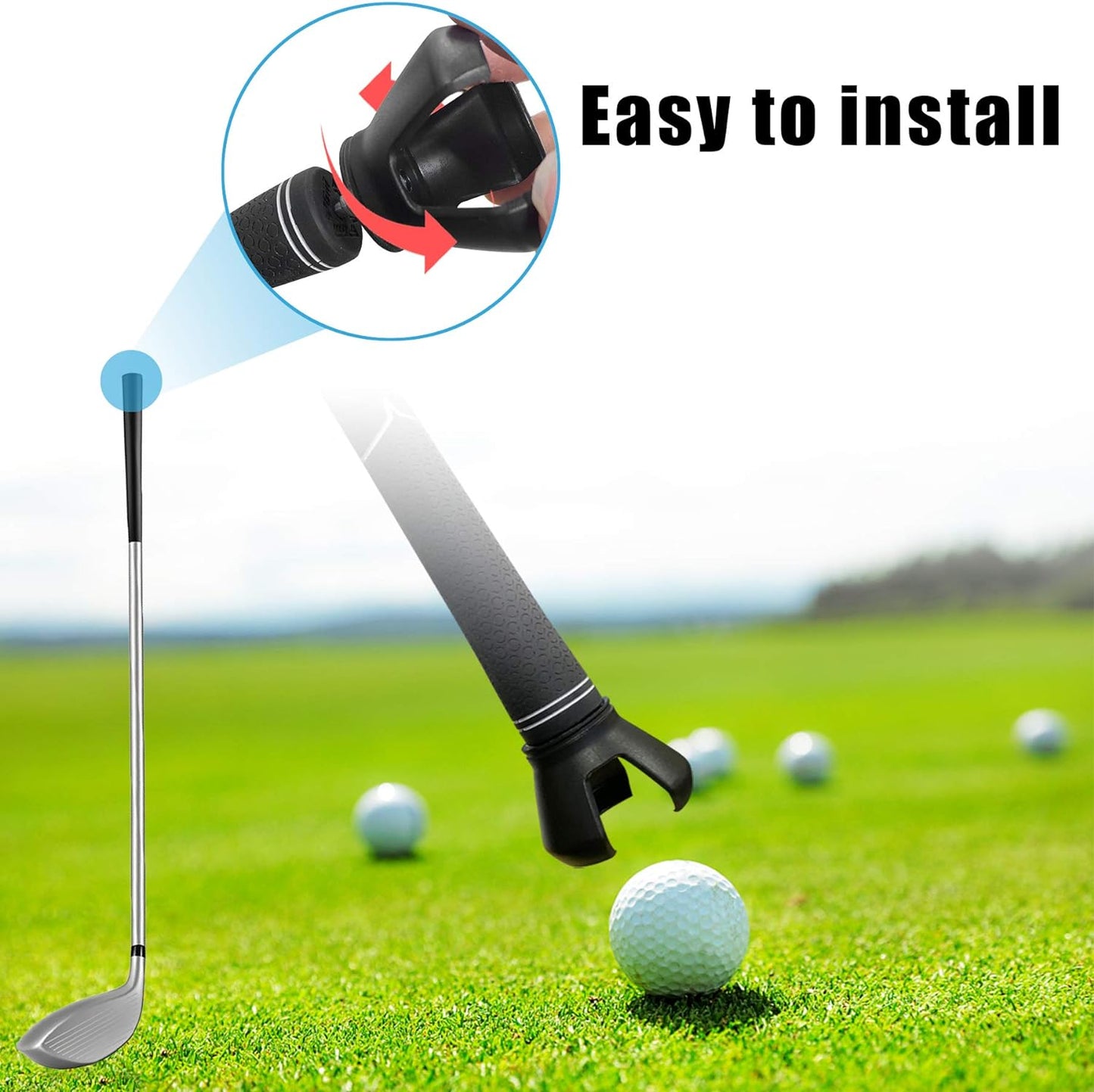 Prowithlin Stainless Steel Telescopic Golf Ball Retriever with Two Grabbers - Lightweight Golf Accessory for Water Recovery