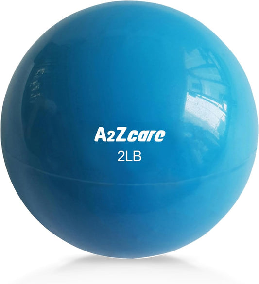 A2ZCARE Weighted Toning Ball - Soft Medicine Ball for Pilates, Yoga, Physical Therapy, and Fitness