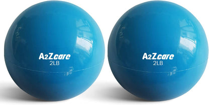 A2ZCARE Weighted Toning Ball - Soft Medicine Ball for Pilates, Yoga, Physical Therapy, and Fitness