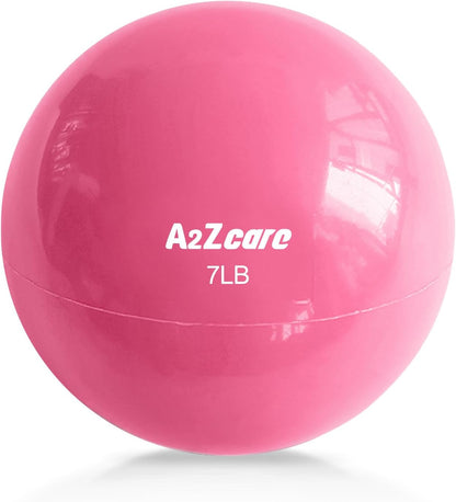 A2ZCARE Weighted Toning Ball - Soft Medicine Ball for Pilates, Yoga, Physical Therapy, and Fitness