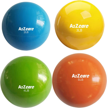 A2ZCARE Weighted Toning Ball - Soft Medicine Ball for Pilates, Yoga, Physical Therapy, and Fitness