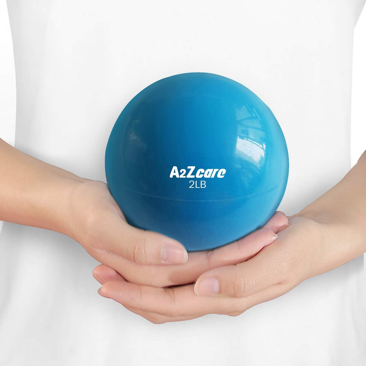 A2ZCARE Weighted Toning Ball - Soft Medicine Ball for Pilates, Yoga, Physical Therapy, and Fitness