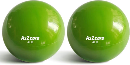 A2ZCARE Weighted Toning Ball - Soft Medicine Ball for Pilates, Yoga, Physical Therapy, and Fitness